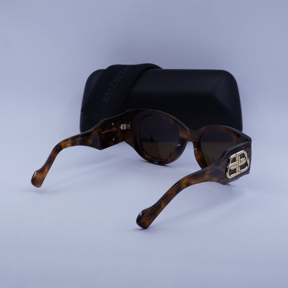 🕶️ New Balenciaga BB0070S 007 Sunglasses - Havana Frame, Brown Lenses - Picture 12 of 12